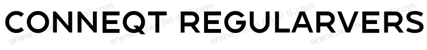 Conneqt RegularVersi字体转换